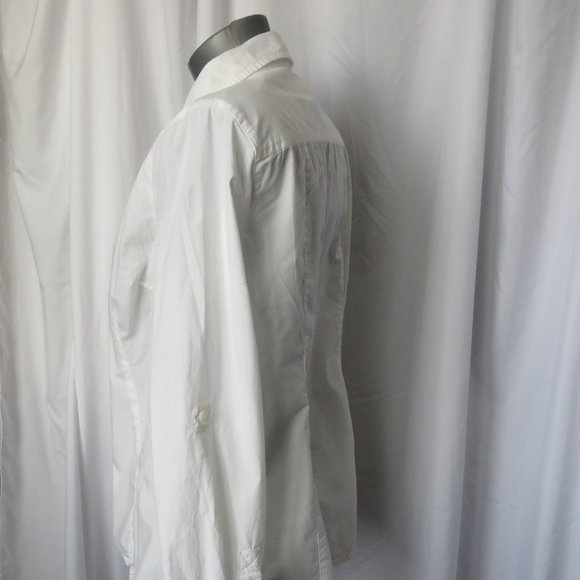 Michael Michael Kors Zip Front White Blouse - Picture 6 of 10